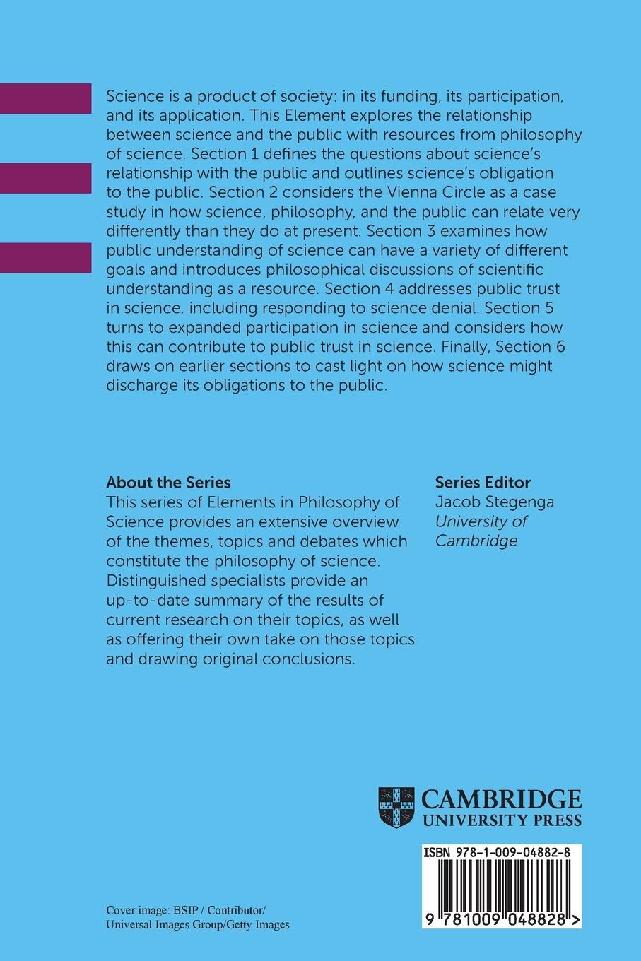 Rückseitencover Science and the Public