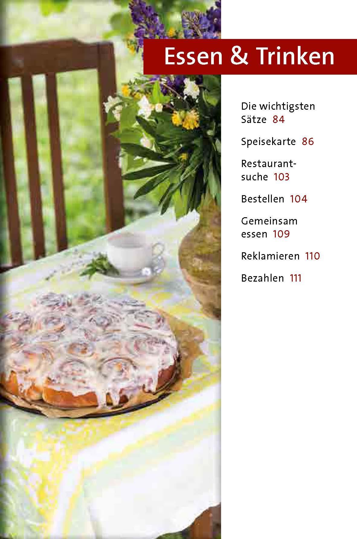 Beispielinhalt (Bild) Langenscheidt Sprachführer Schwedisch