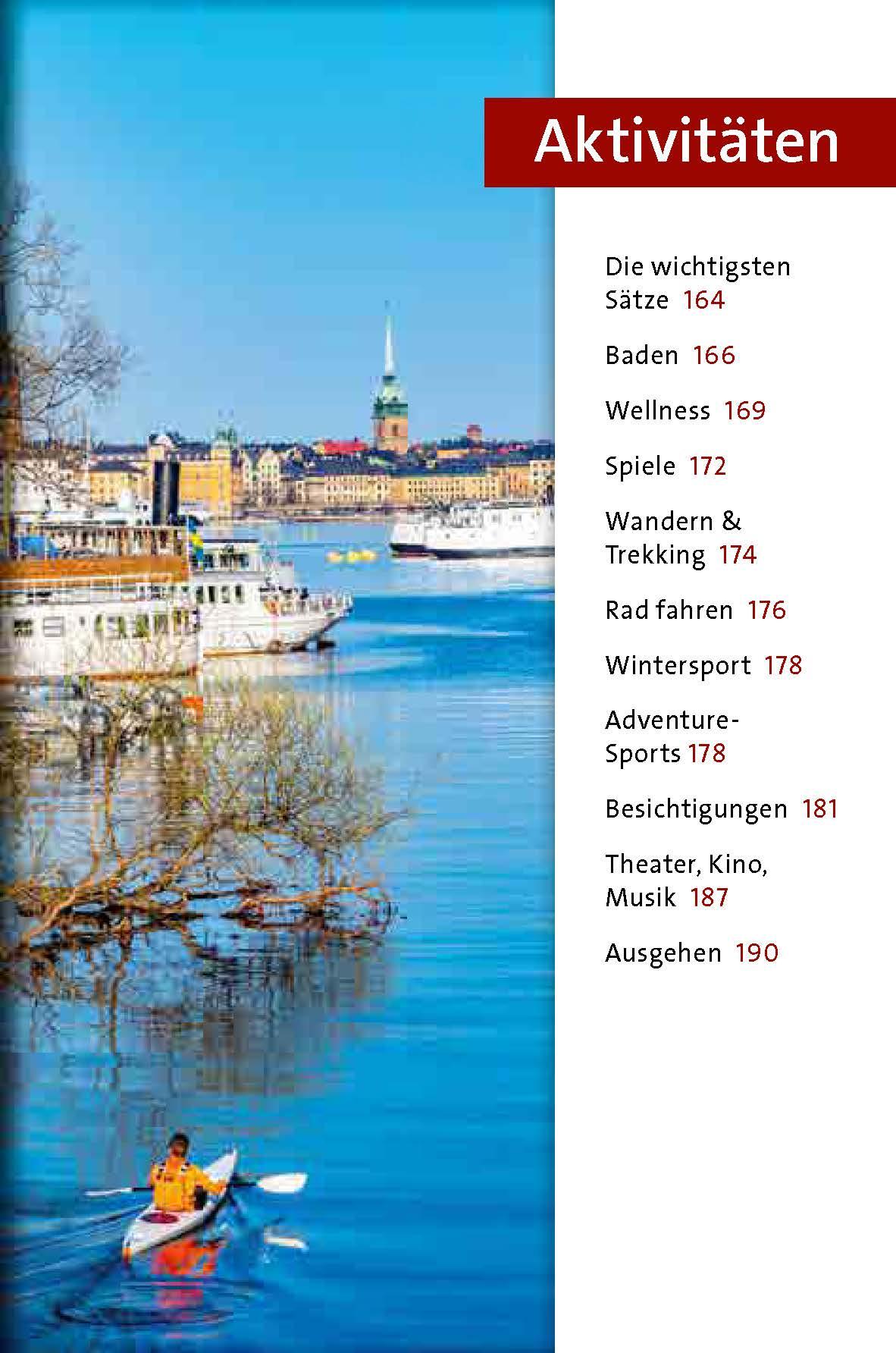 Beispielinhalt (Bild) Langenscheidt Sprachführer Schwedisch