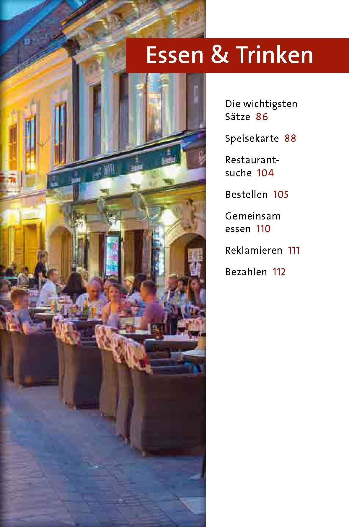 Beispielinhalt (Bild) Langenscheidt Sprachführer Kroatisch