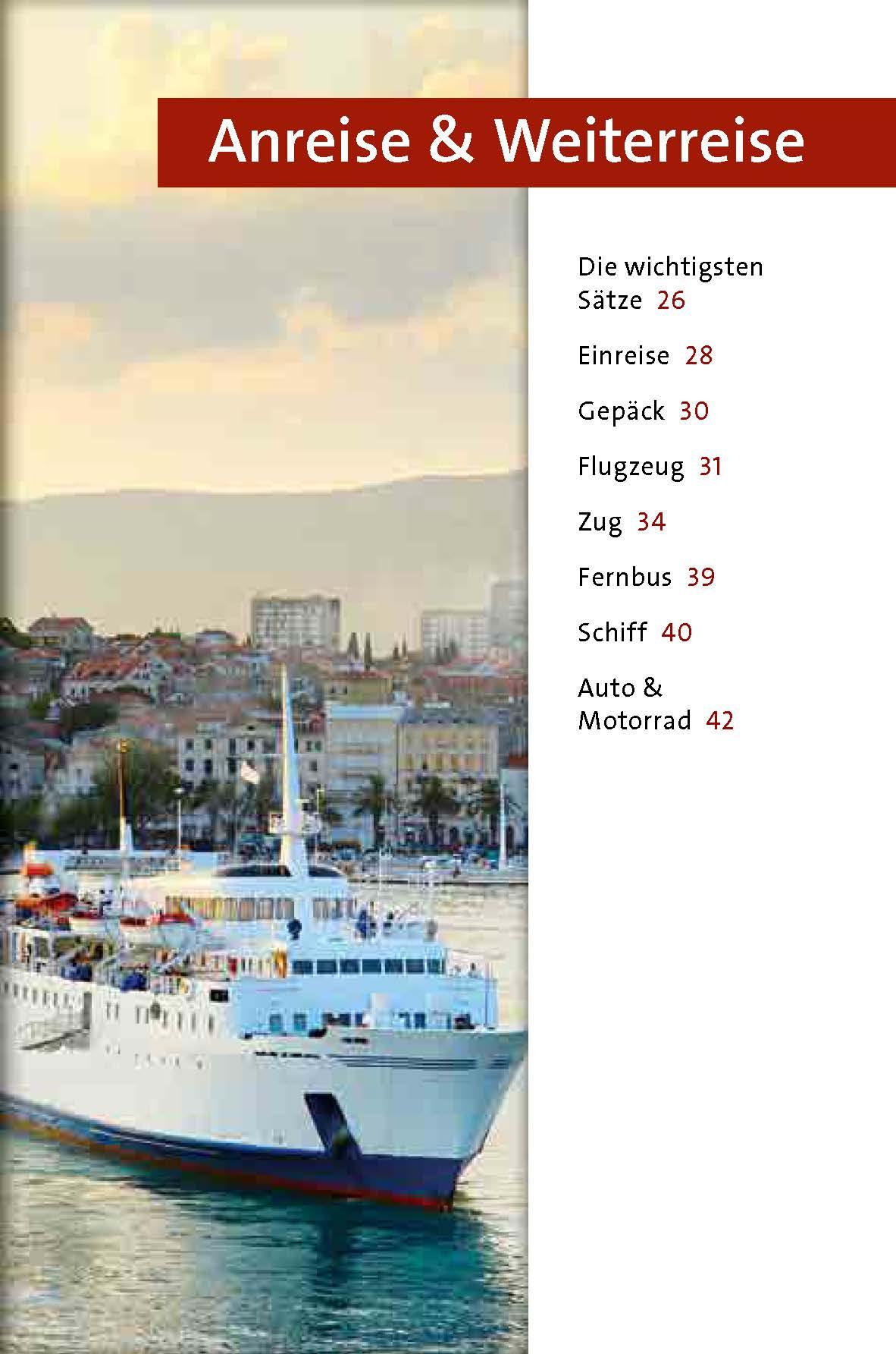 Beispielinhalt (Bild) Langenscheidt Sprachführer Kroatisch