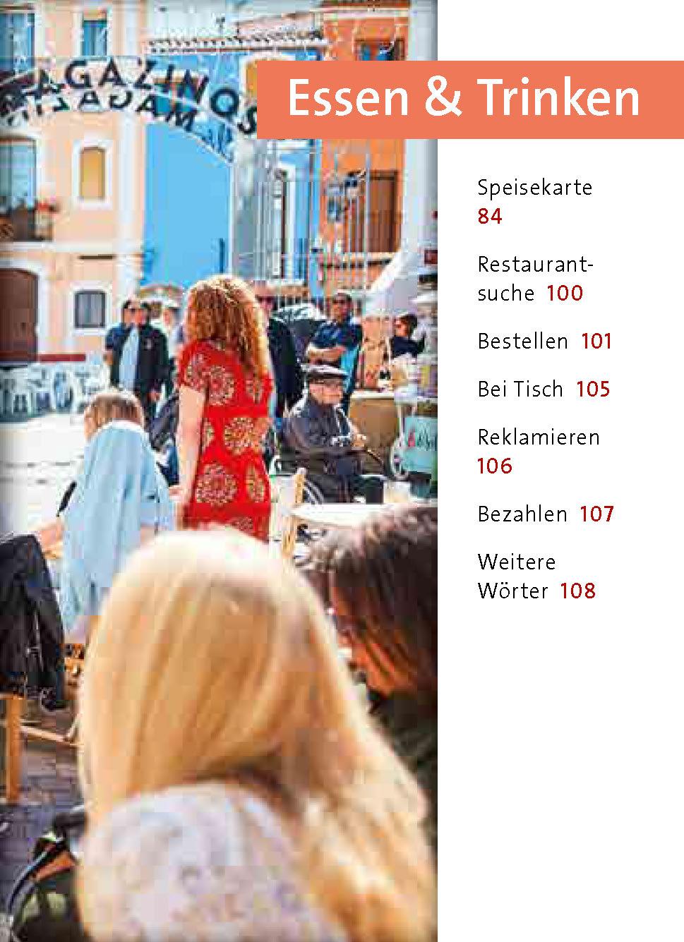 Beispielinhalt (Bild) Langenscheidt Universal-Sprachführer Spanisch