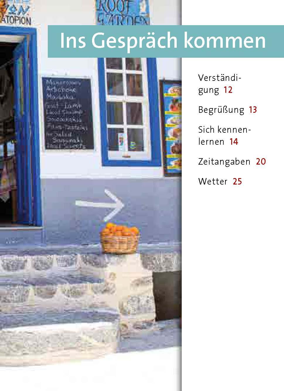 Beispielinhalt (Bild) Langenscheidt Universal-Sprachführer Griechisch
