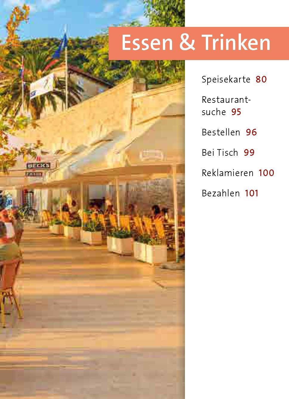 Beispielinhalt (Bild) Langenscheidt Universal-Sprachführer Kroatisch