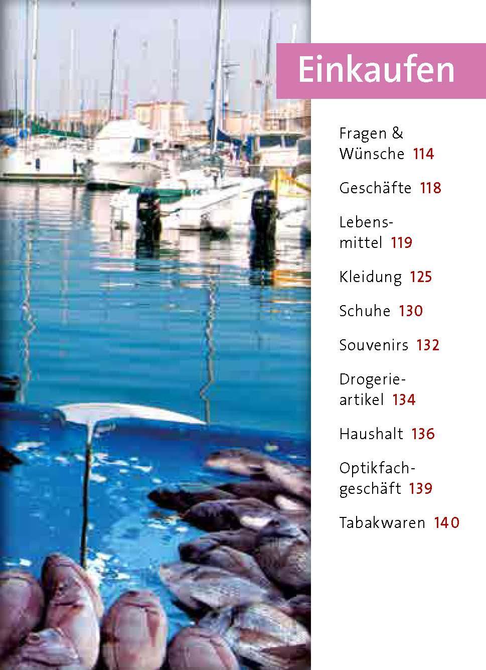 Beispielinhalt (Bild) Langenscheidt Universal-Sprachführer Französisch