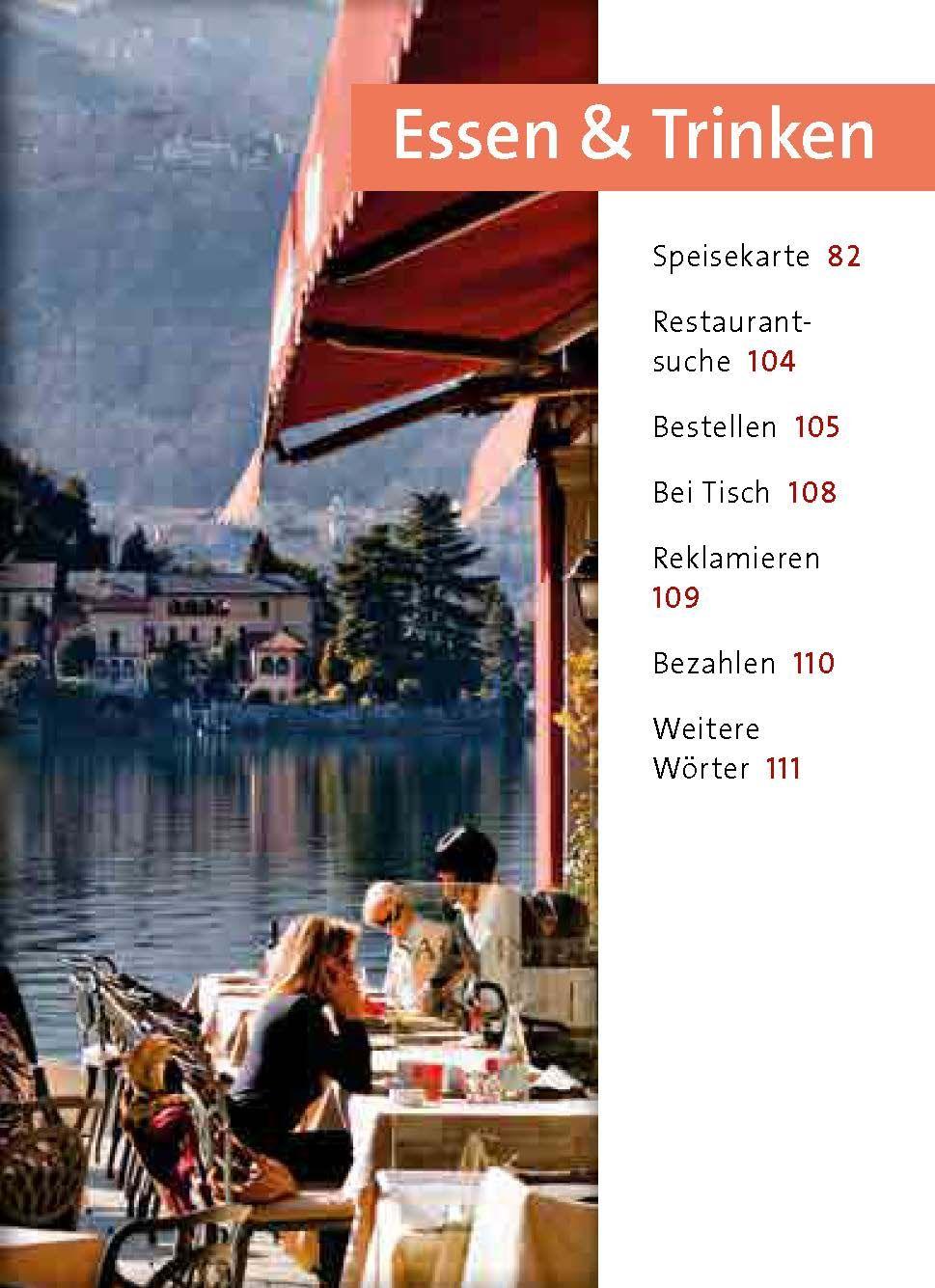 Beispielinhalt (Bild) Langenscheidt Universal-Sprachführer Italienisch