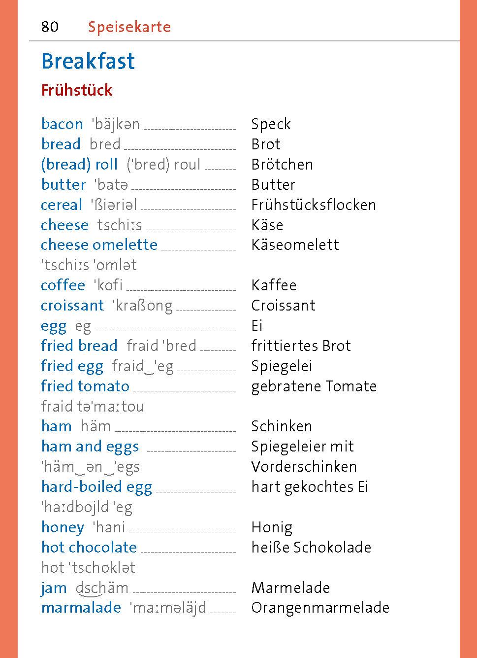 Beispielinhalt (Bild) Langenscheidt Universal-Sprachführer Englisch