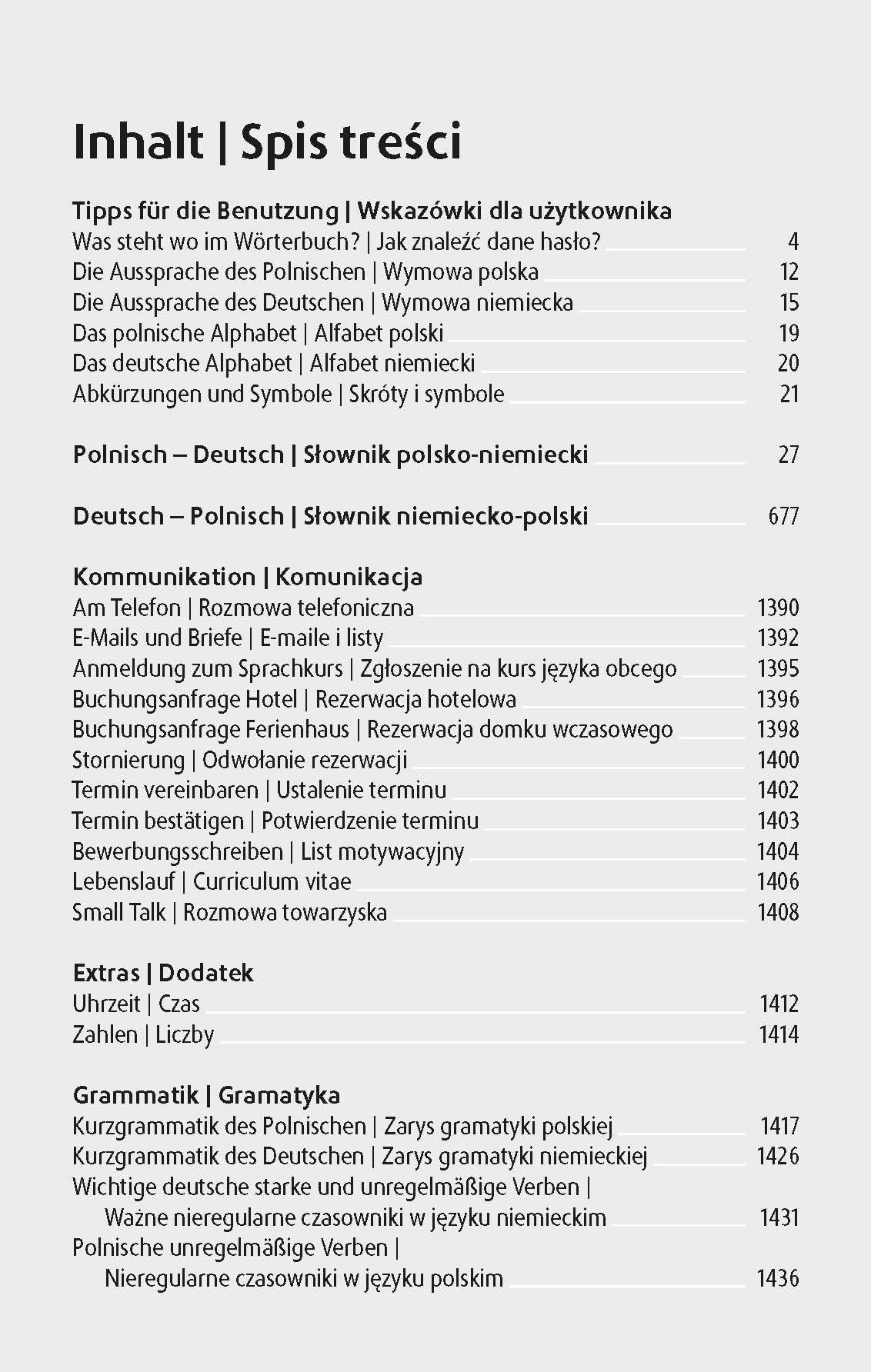 Beispielinhalt (Bild) Langenscheidt Taschenwörterbuch Polnisch