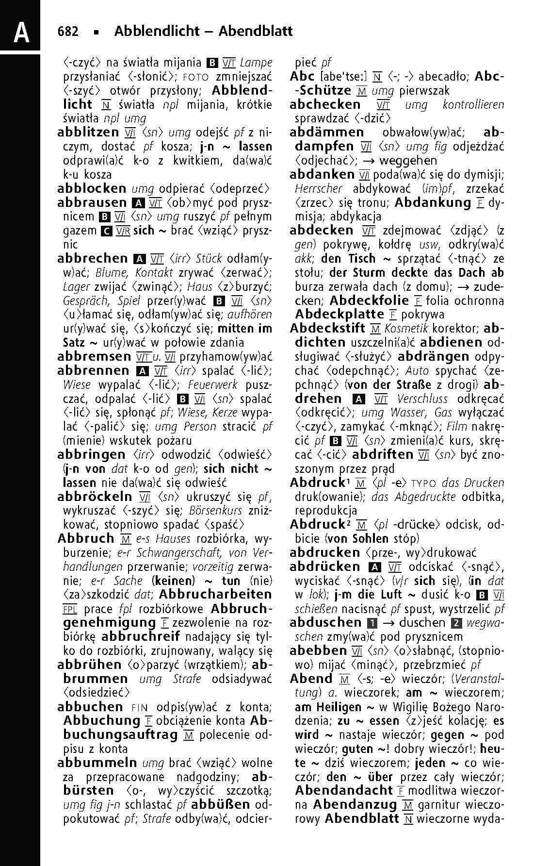 Beispielinhalt (Bild) Langenscheidt Taschenwörterbuch Polnisch