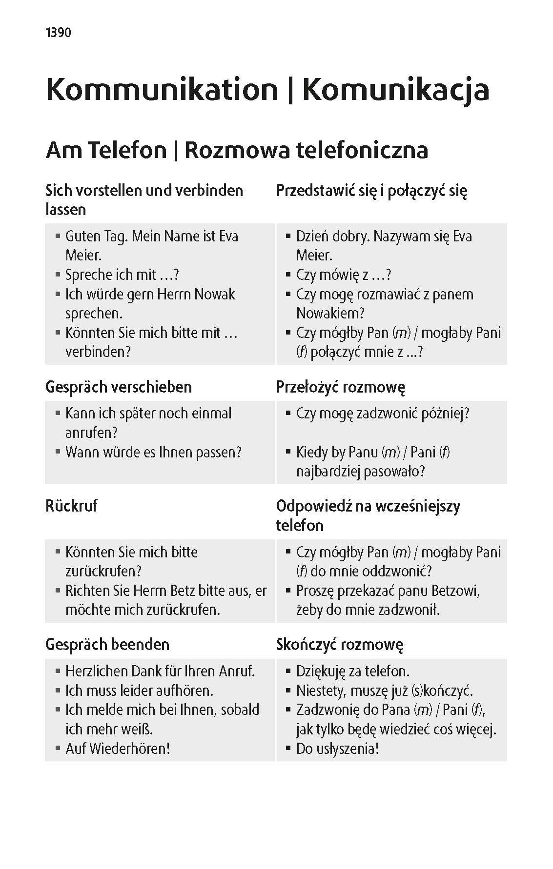 Beispielinhalt (Bild) Langenscheidt Taschenwörterbuch Polnisch