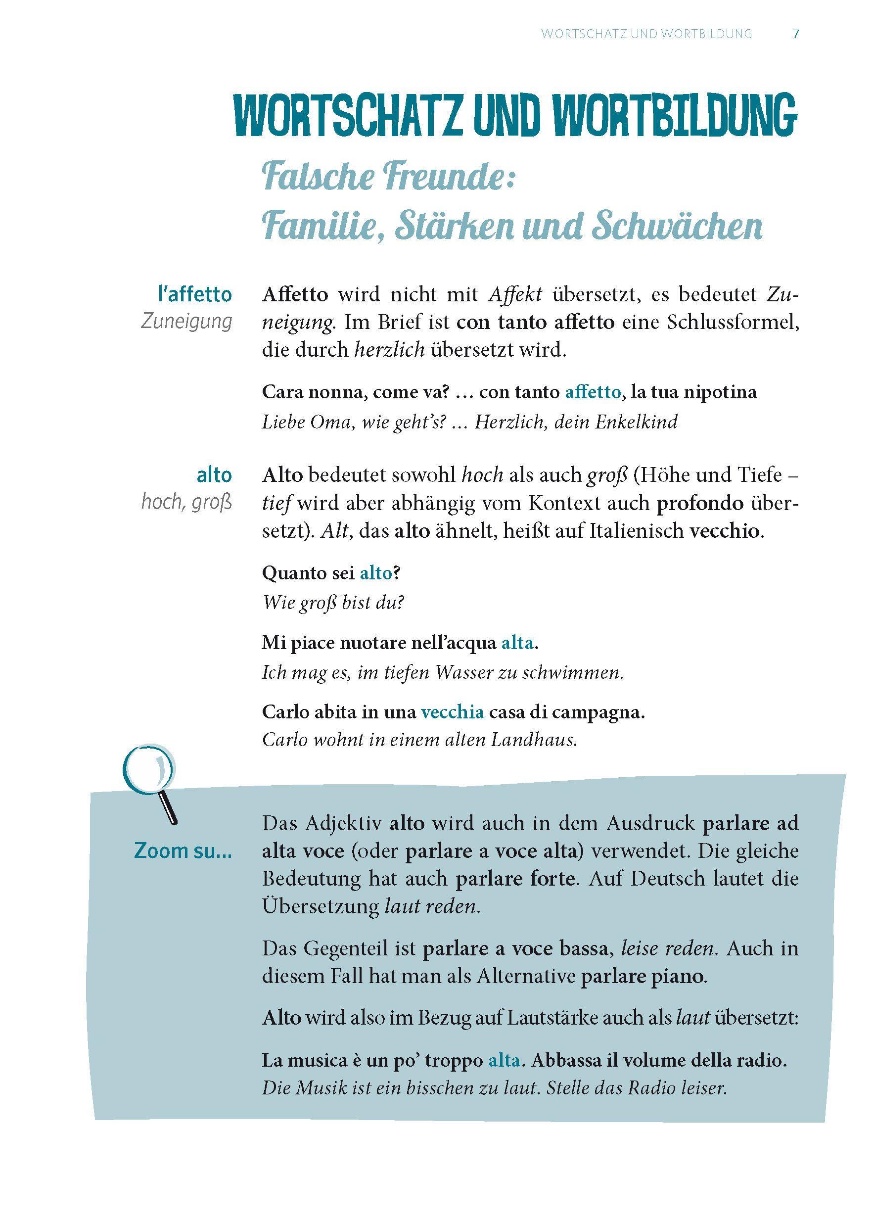 Beispielinhalt (Bild) Langenscheidt Fehlerfrei Italienisch