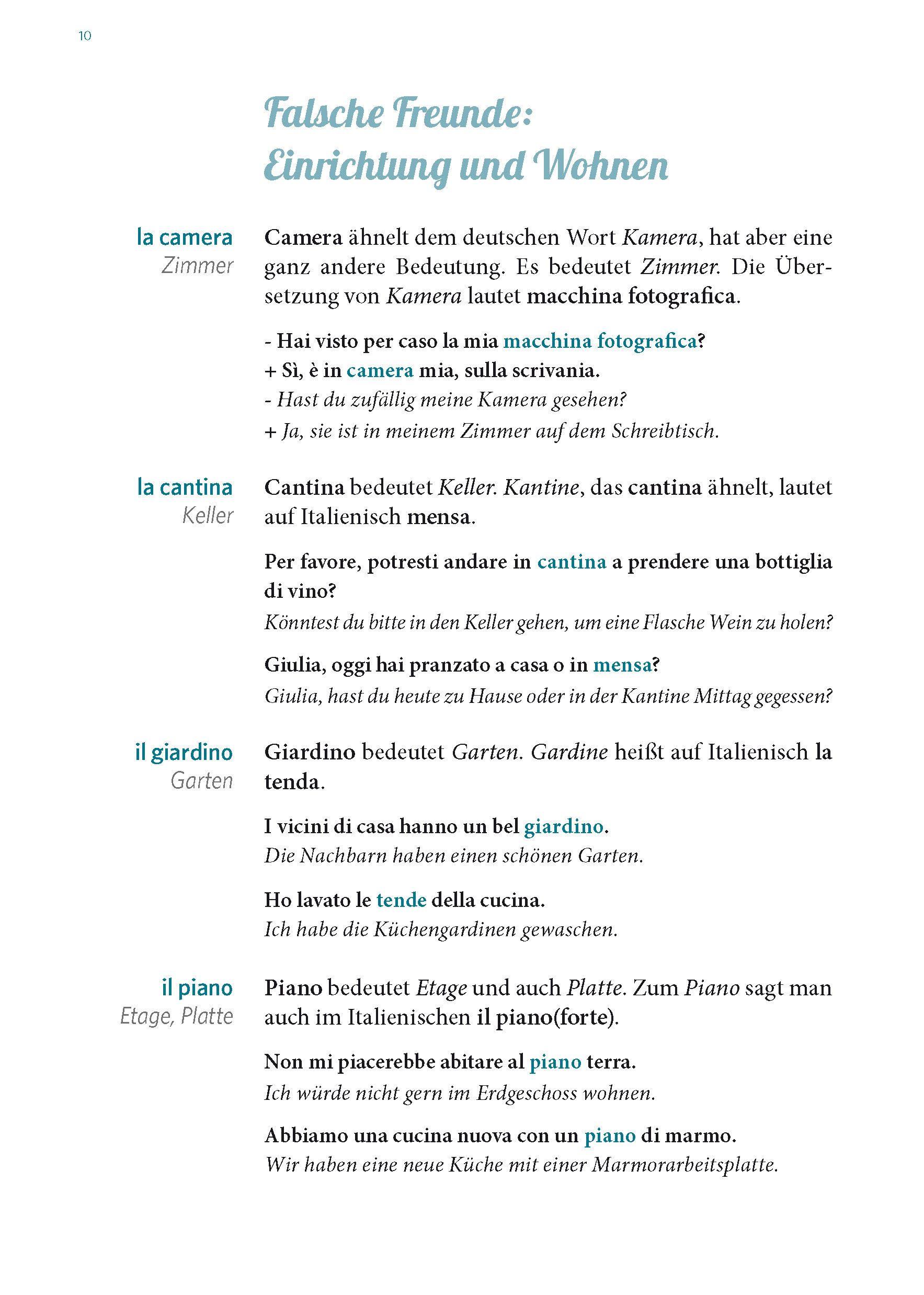 Beispielinhalt (Bild) Langenscheidt Fehlerfrei Italienisch