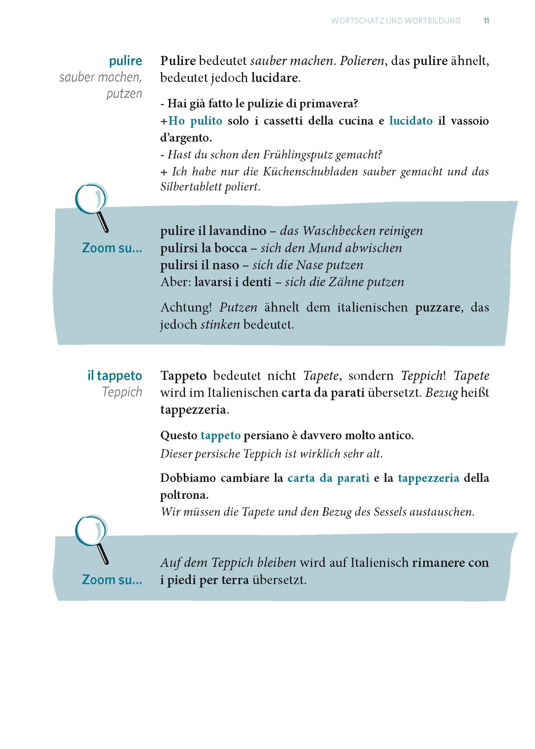 Beispielinhalt (Bild) Langenscheidt Fehlerfrei Italienisch