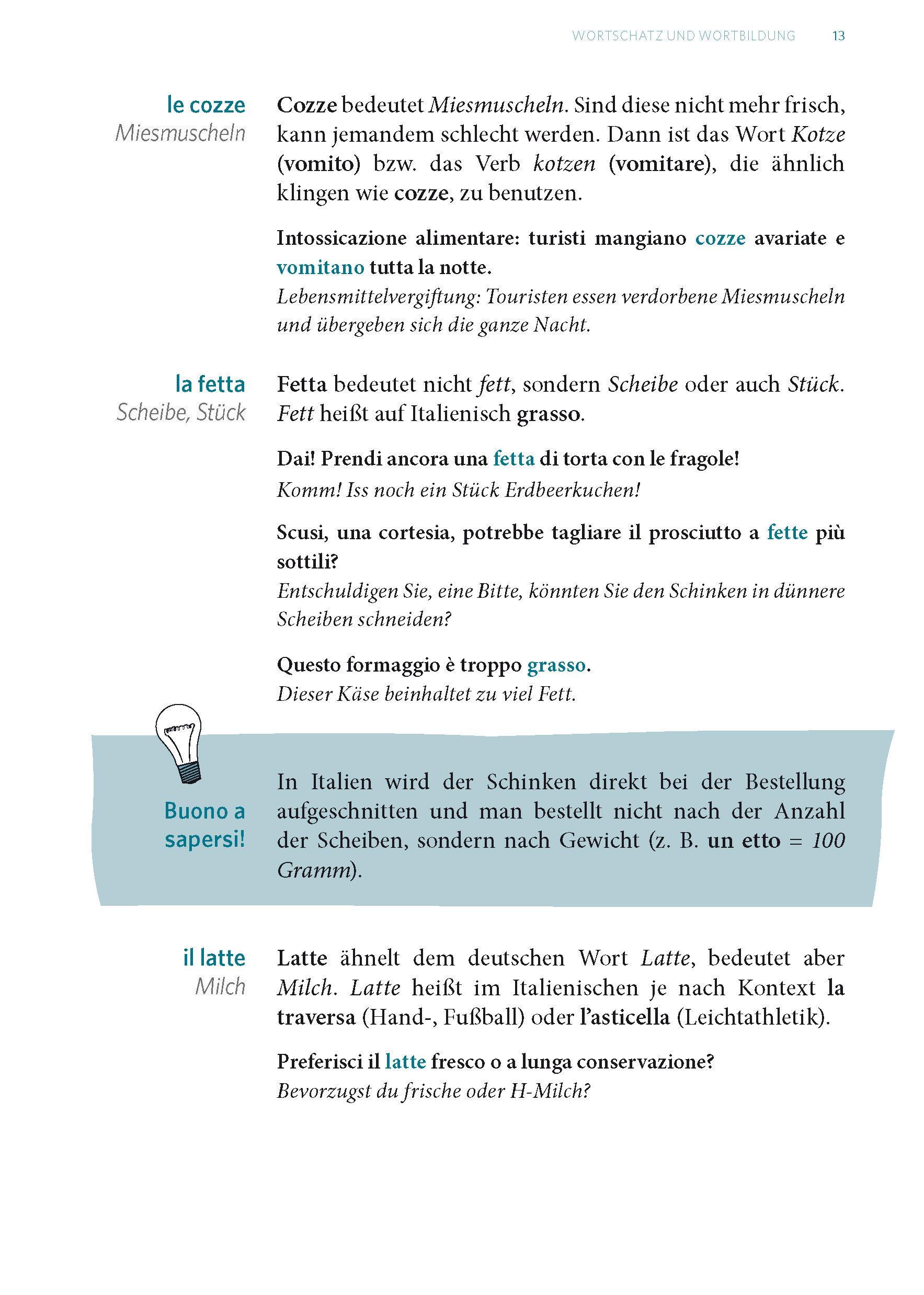 Beispielinhalt (Bild) Langenscheidt Fehlerfrei Italienisch