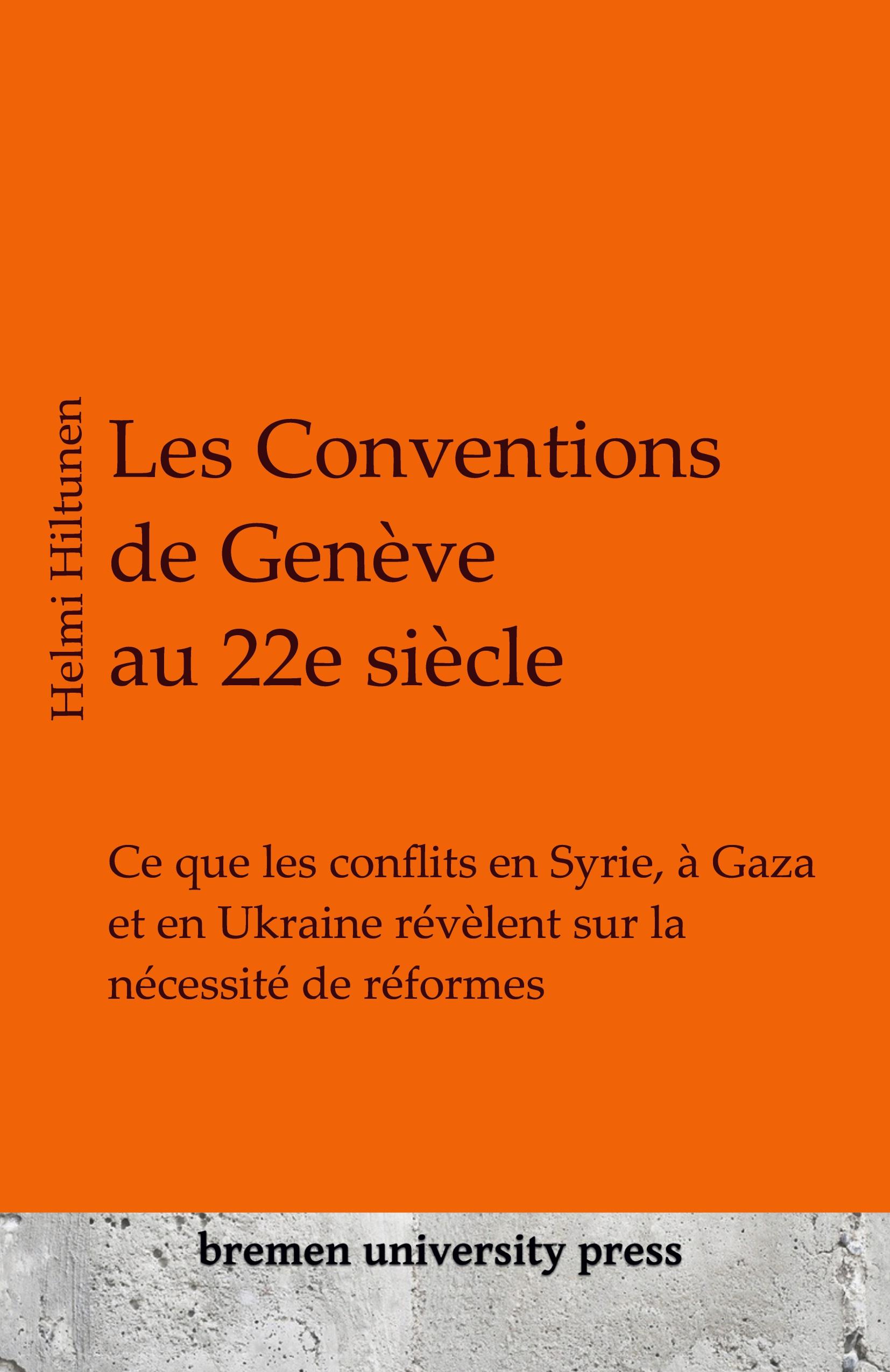 Vorderes Coverbild Les Conventions de Genève au 22e siècle