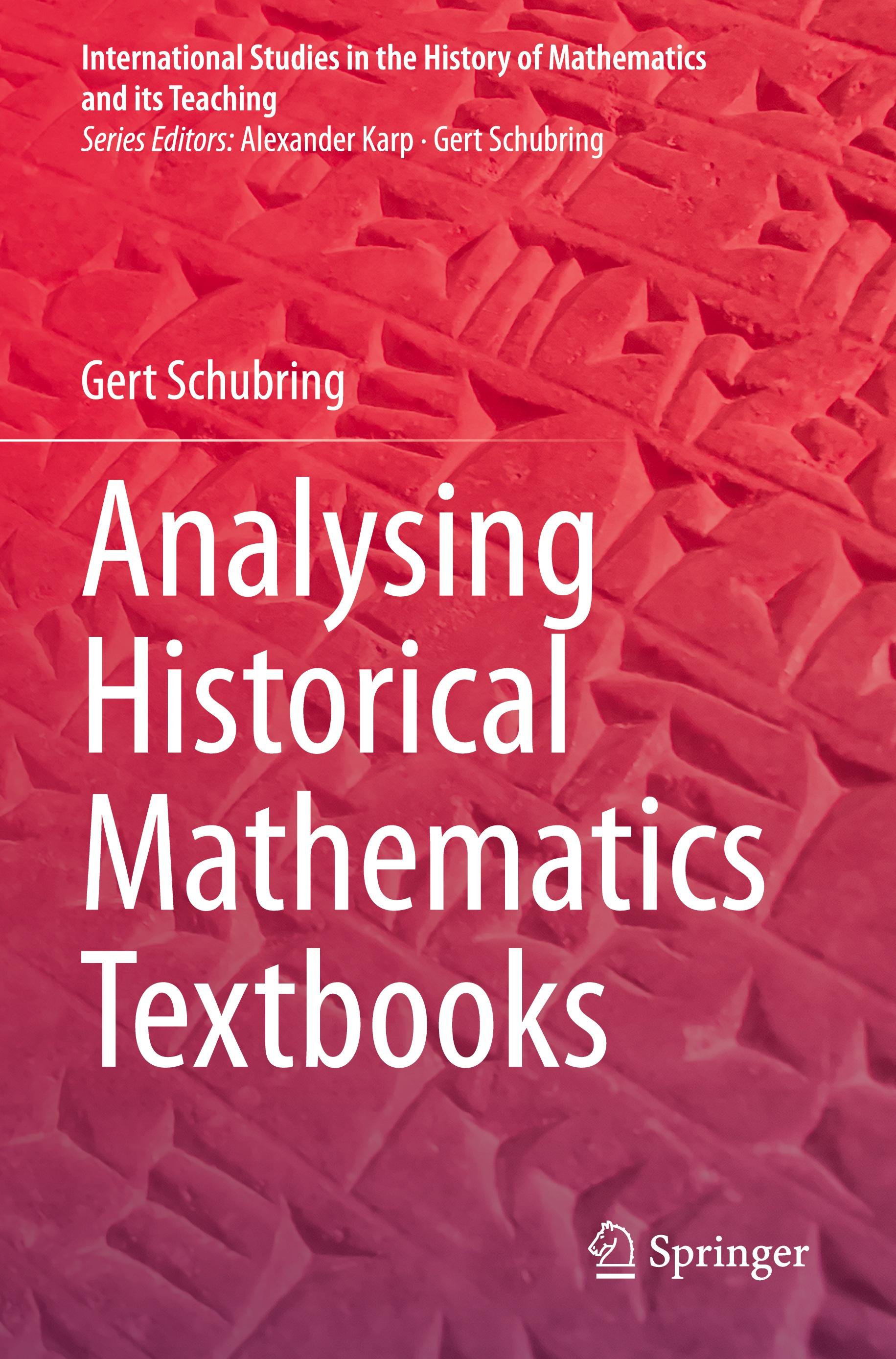 Vorderes Coverbild Analysing Historical Mathematics Textbooks