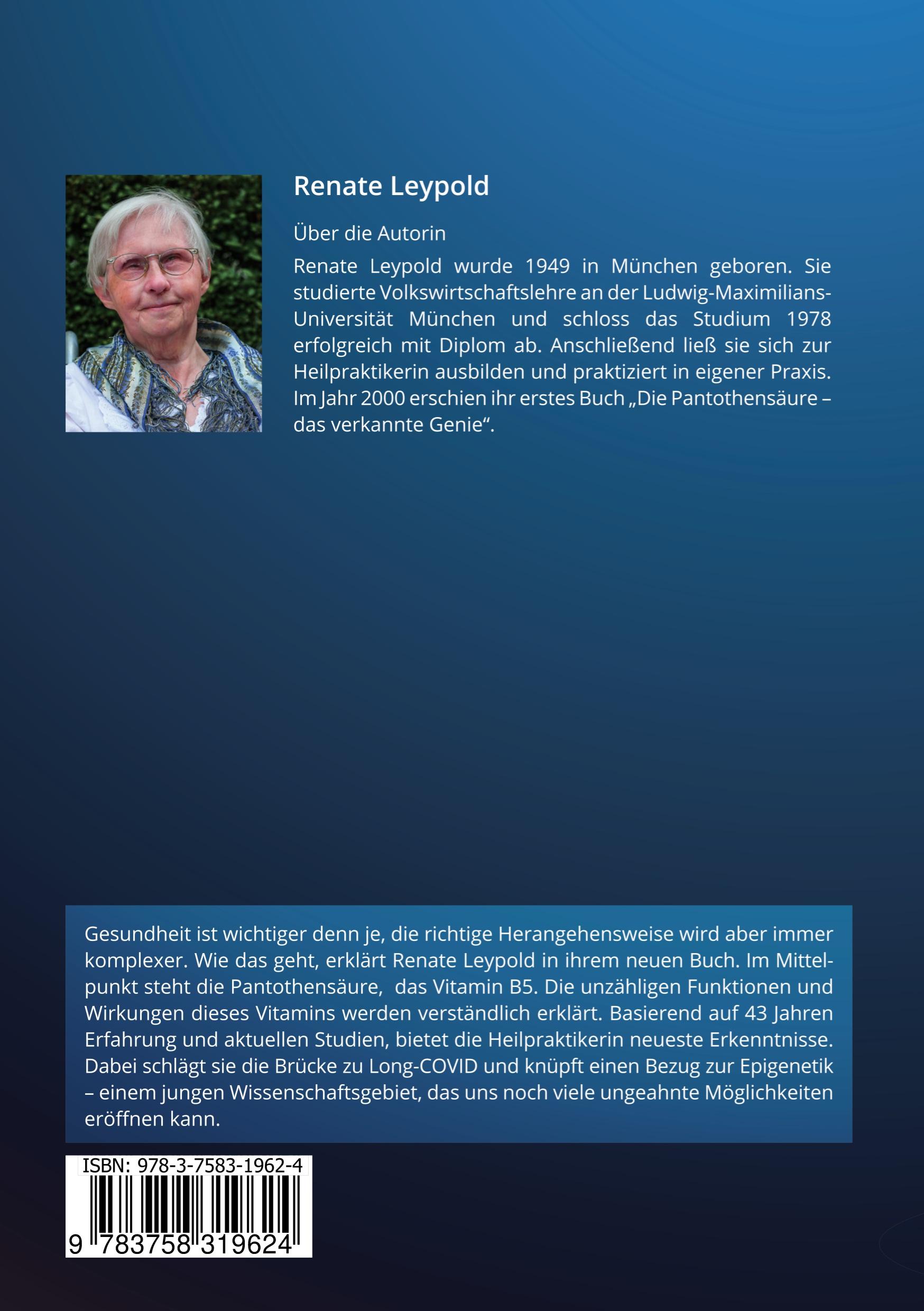 Rückseitencover Pantothensäure B5 macht Power