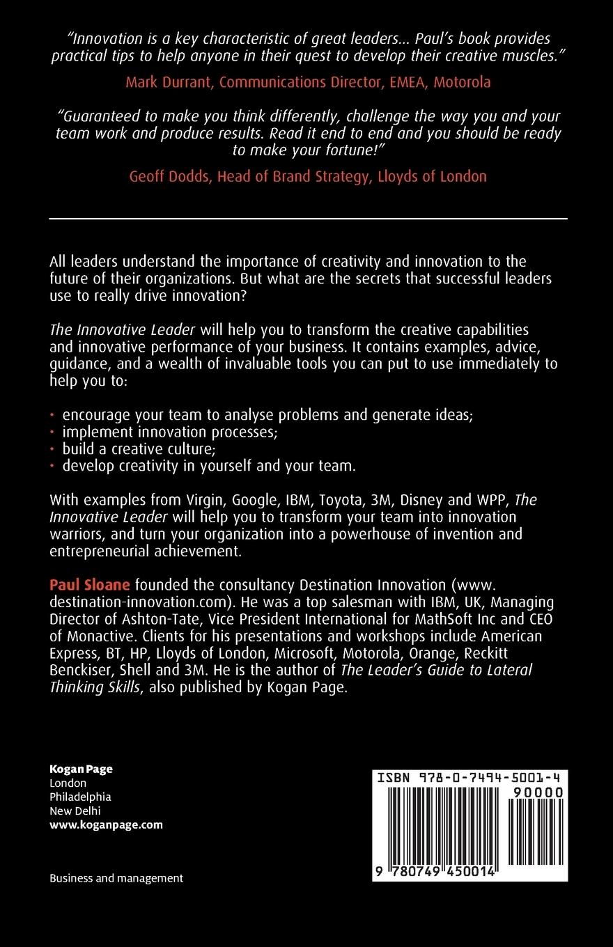 Rückseitencover The Innovative Leader