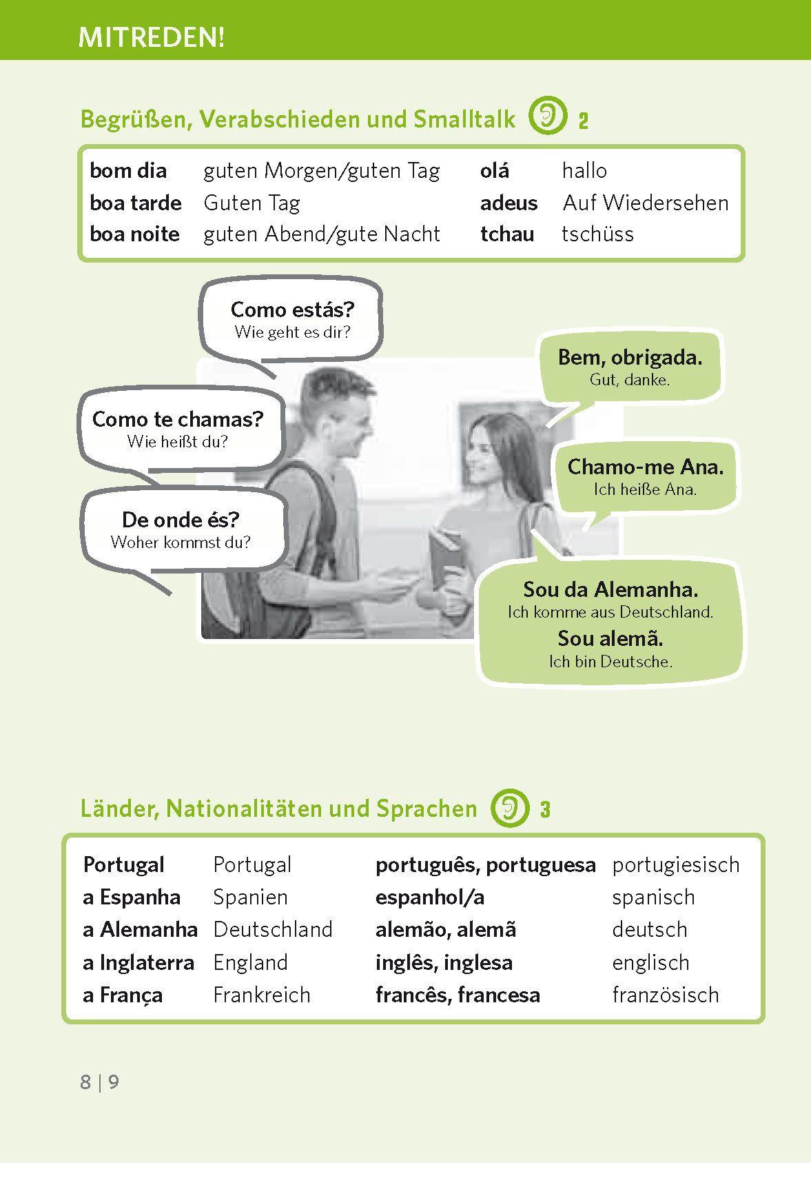 Beispielinhalt (Bild) PONS Pocket-Sprachkurs Portugiesisch