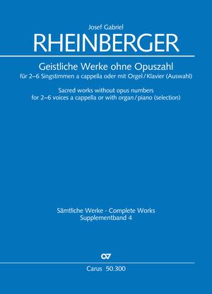 Vorderes Coverbild Geistliche Werke ohne Opuszahl für 2-6 Singstimmen a cappella oder mit Orgel/Klavier (Auswahl)