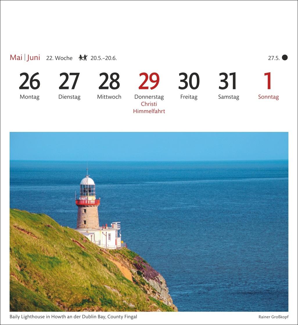 Beispielinhalt (Bild) Irland Sehnsuchtskalender 2025 - Wochenkalender mit 53 Postkarten