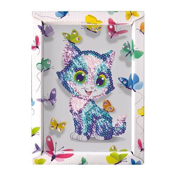 Beispielinhalt (Bild) Lansay - Paillettenkunst Katze