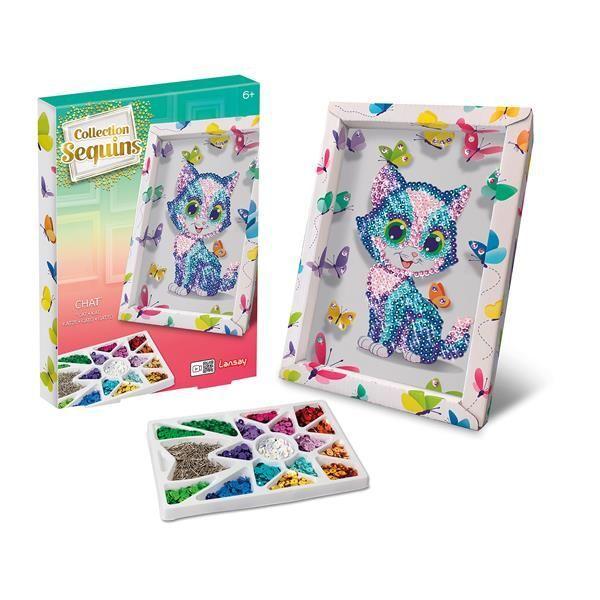 Vorderes Coverbild Lansay - Paillettenkunst Katze