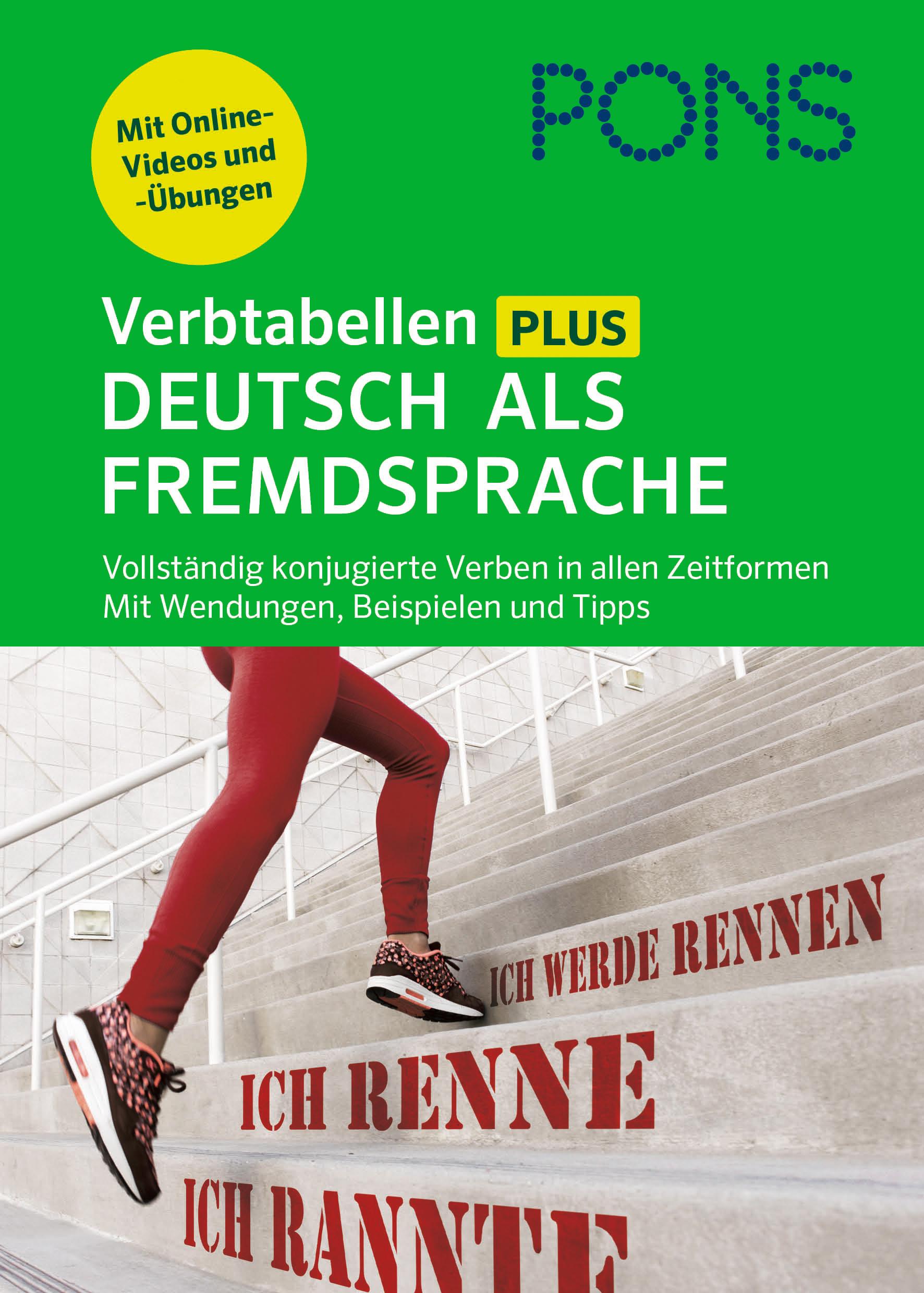 Vorderes Coverbild PONS Verbtabellen Plus Deutsch als Fremdsprache