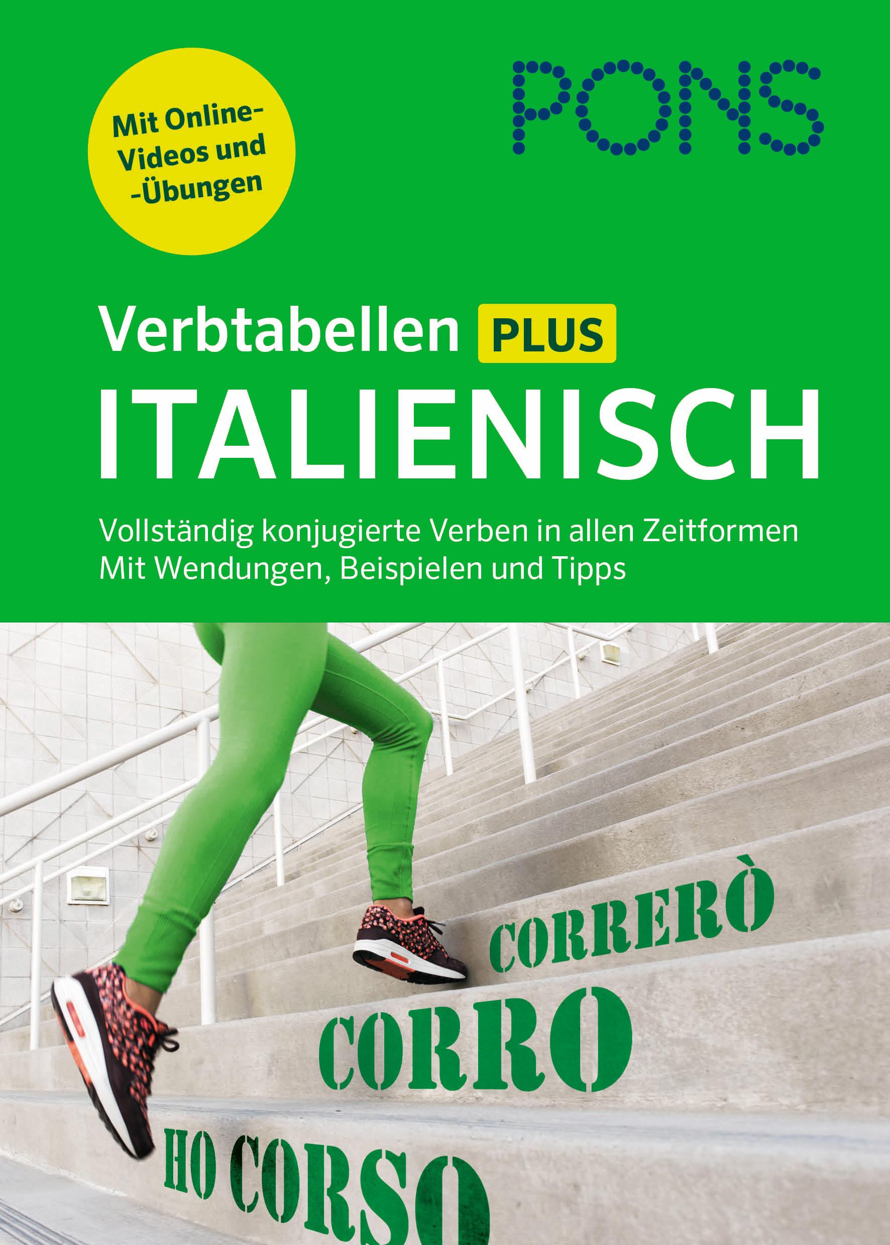 Vorderes Coverbild PONS Verbtabellen Plus Italienisch