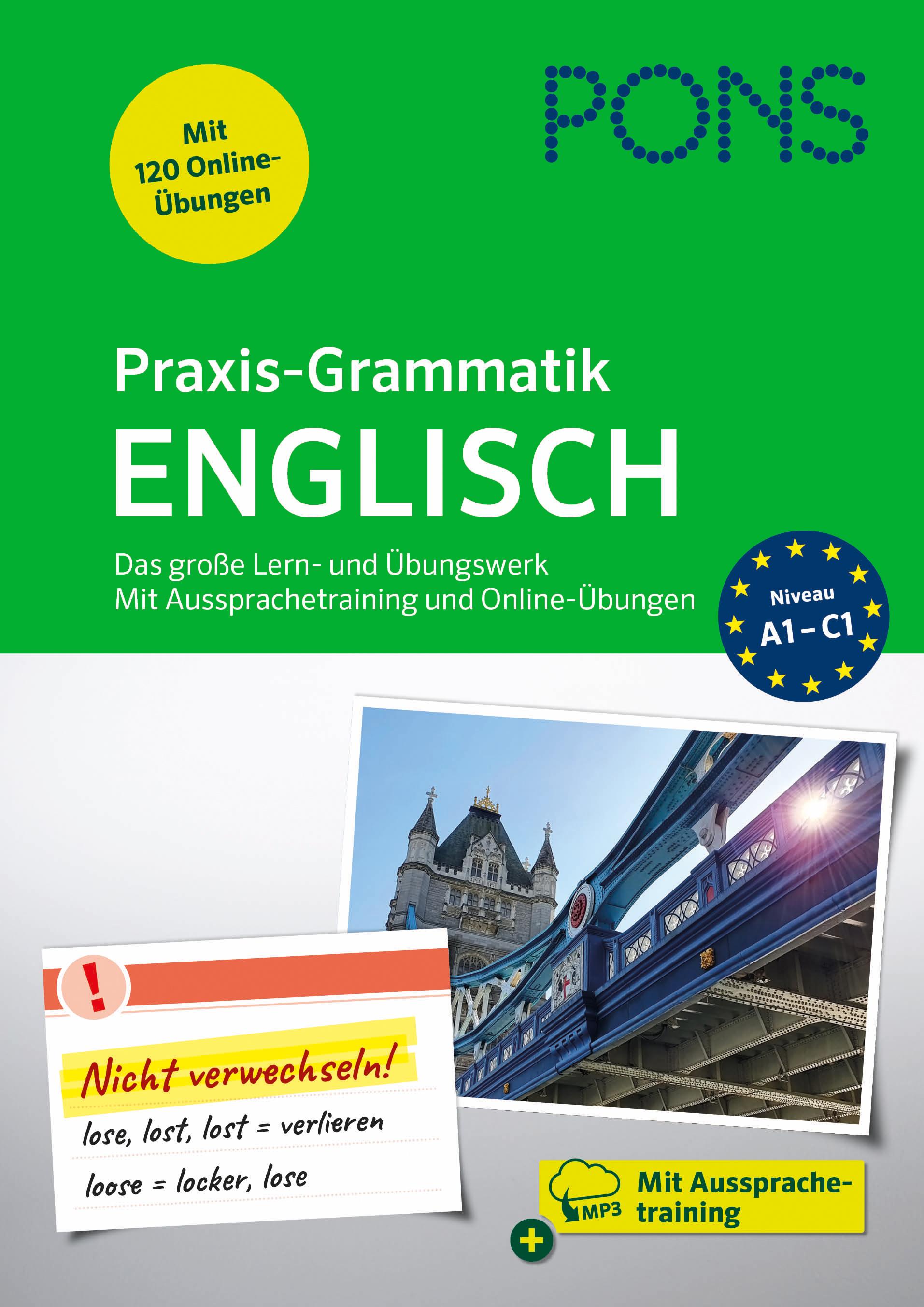 Vorderes Coverbild PONS Praxis-Grammatik Englisch