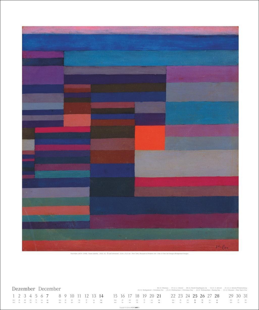 Beispielinhalt (Bild) Paul Klee Kalender 2025