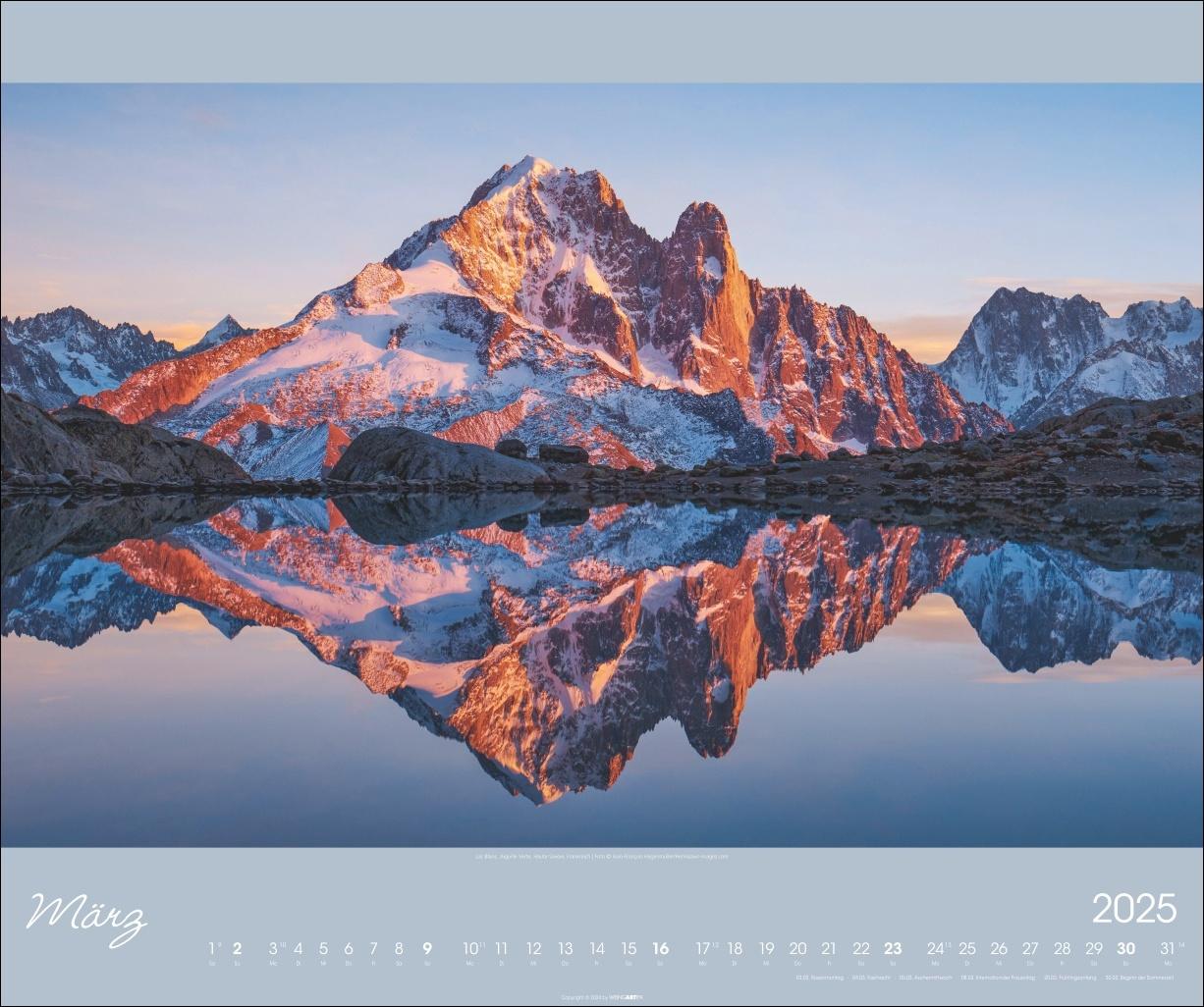 Beispielinhalt (Bild) Alpen im Licht Kalender 2025