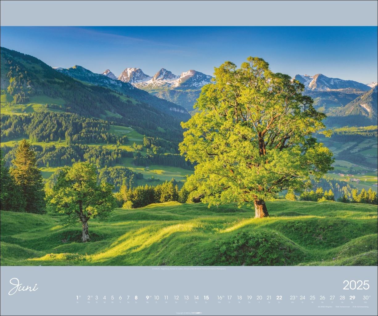 Beispielinhalt (Bild) Alpen im Licht Kalender 2025