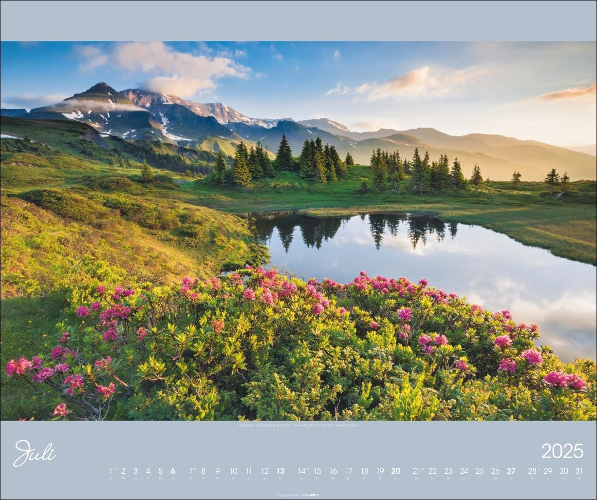 Beispielinhalt (Bild) Alpen im Licht Kalender 2025