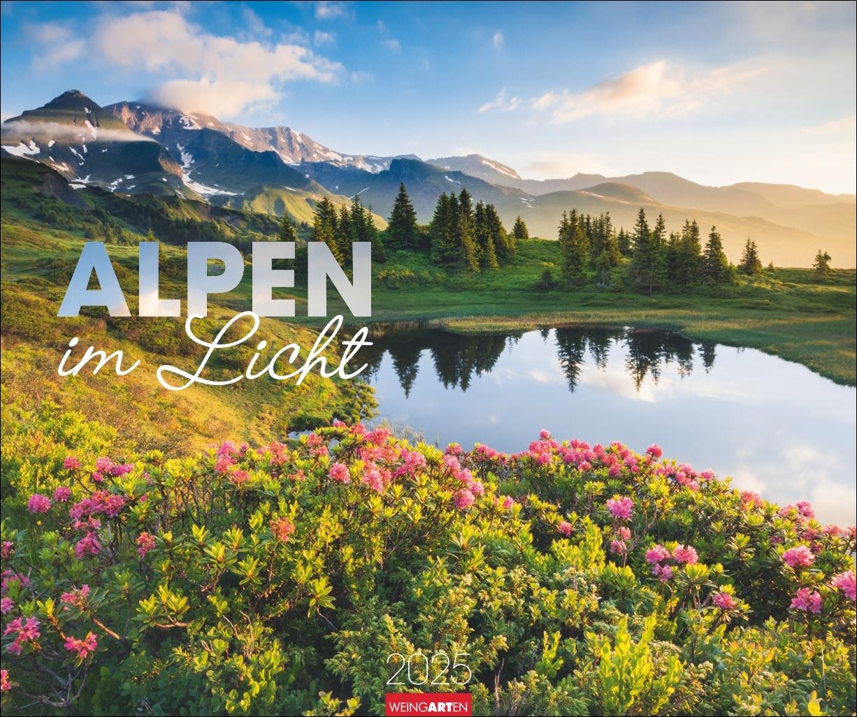 Vorderes Coverbild Alpen im Licht Kalender 2025