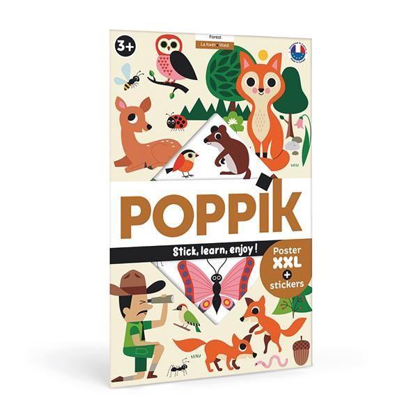 Vorderes Coverbild POPPIK - Lernposter & Sticker Wald