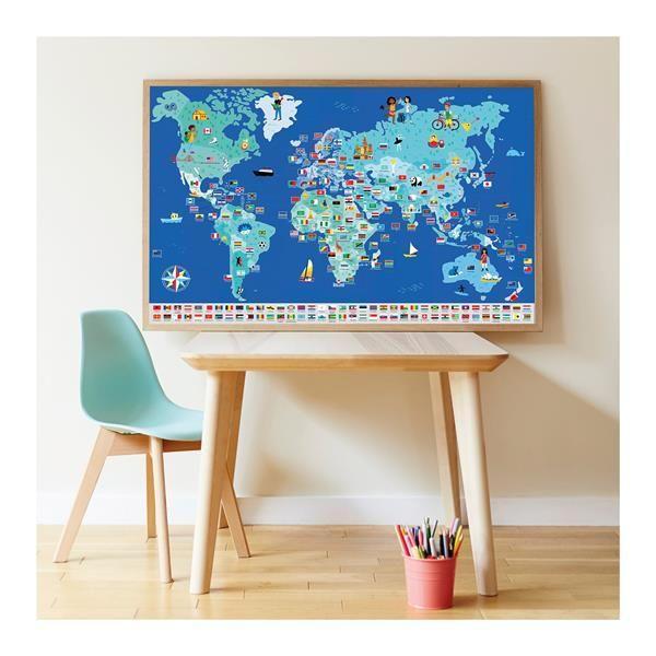 Beispielinhalt (Bild) POPPIK - Lernposter & Sticker Flaggen der Welt