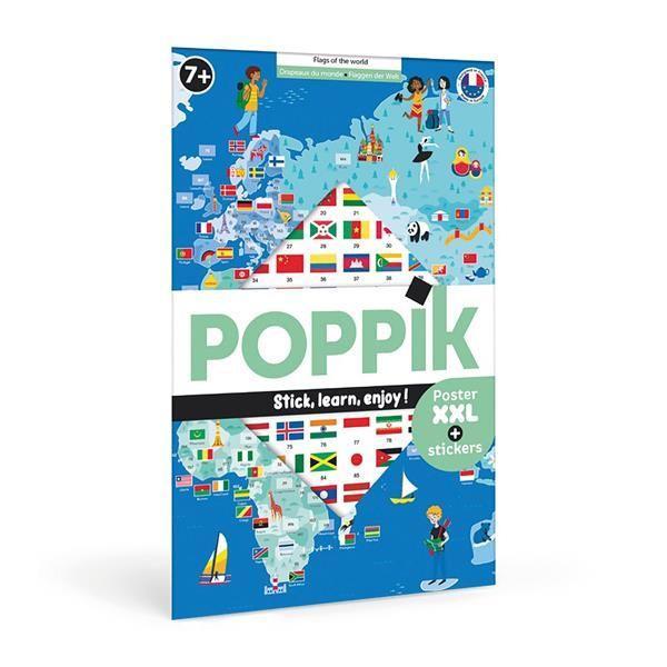 Vorderes Coverbild POPPIK - Lernposter & Sticker Flaggen der Welt