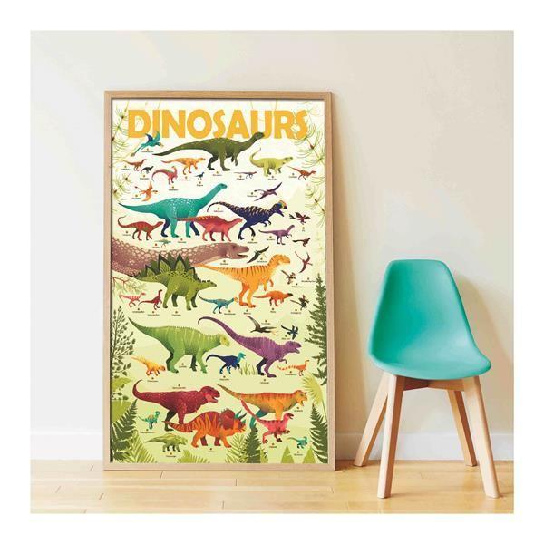 Beispielinhalt (Bild) POPPIK - Lernposter & Sticker Dinosaurier