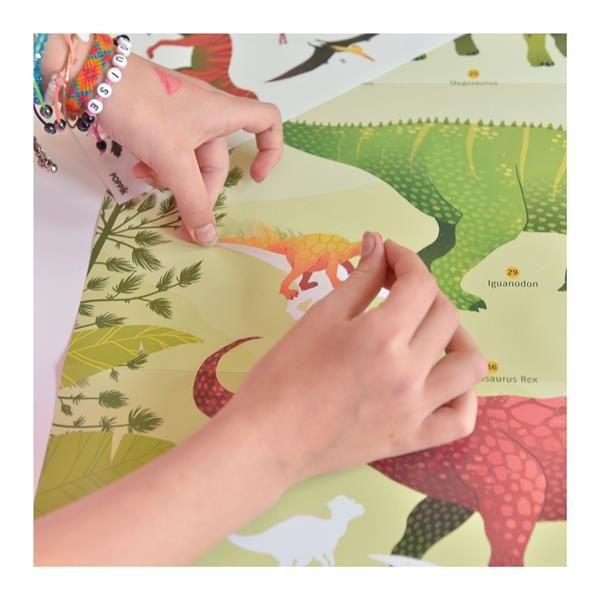 Beispielinhalt (Bild) POPPIK - Lernposter & Sticker Dinosaurier