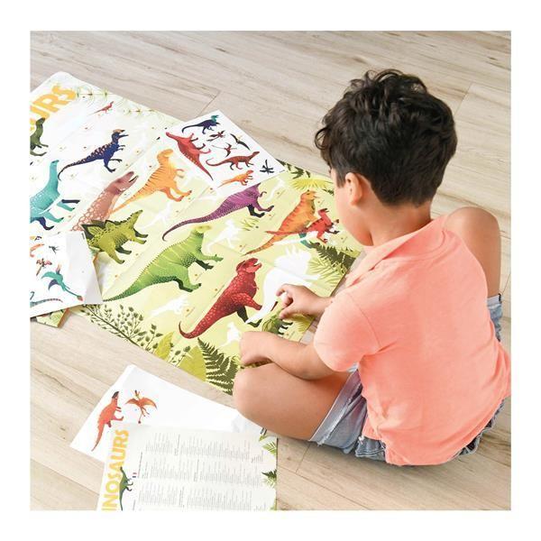 Beispielinhalt (Bild) POPPIK - Lernposter & Sticker Dinosaurier