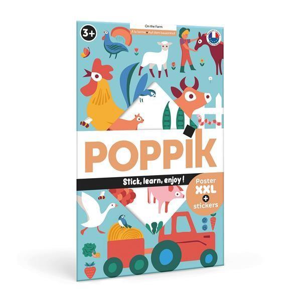 Vorderes Coverbild POPPIK - Lernposter & Sticker Bauernhof