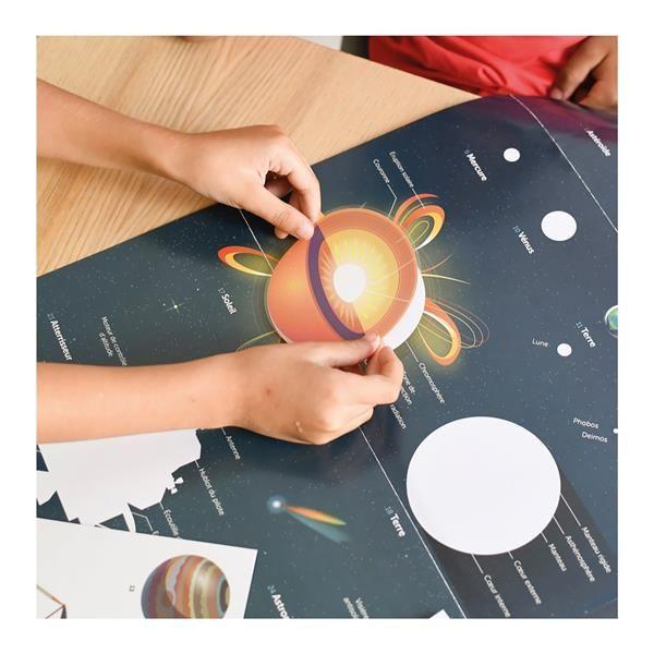 Beispielinhalt (Bild) POPPIK - Lernposter & Sticker Astronomie