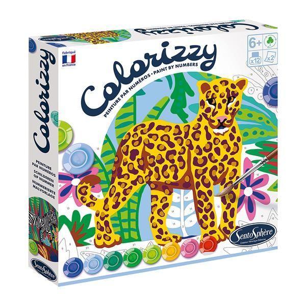 Vorderes Coverbild Colorizzy Malen nach Zahlen - Zebra und Leopard