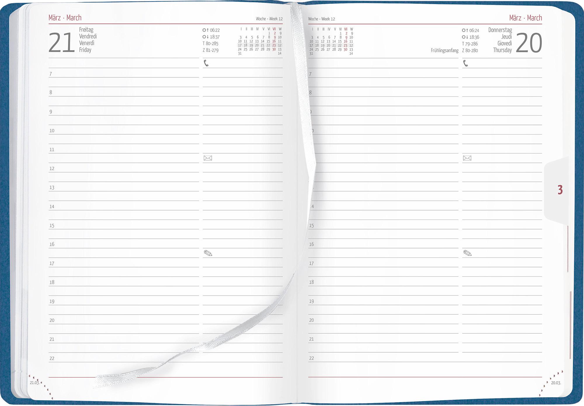 Beispielinhalt (Bild) Buchkalender Nature Line Ocean 2025 - Taschen-Kalender A5 - 1 Tag 1 Seite - 416 Seiten - Umwelt-Kalender - mit Hardcover - Alpha Edition