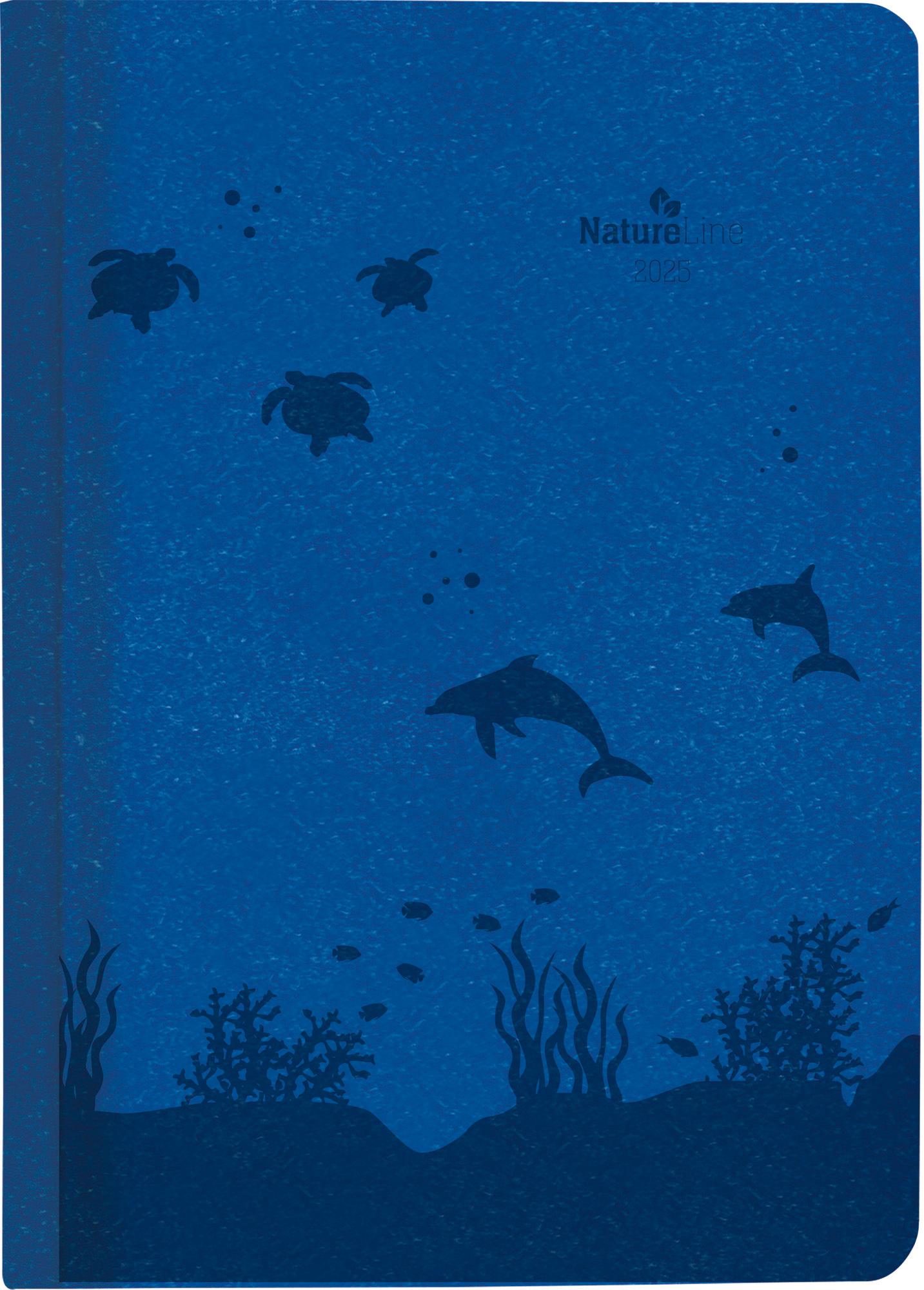 Vorderes Coverbild Buchkalender Nature Line Ocean 2025 - Taschen-Kalender A5 - 1 Tag 1 Seite - 416 Seiten - Umwelt-Kalender - mit Hardcover - Alpha Edition