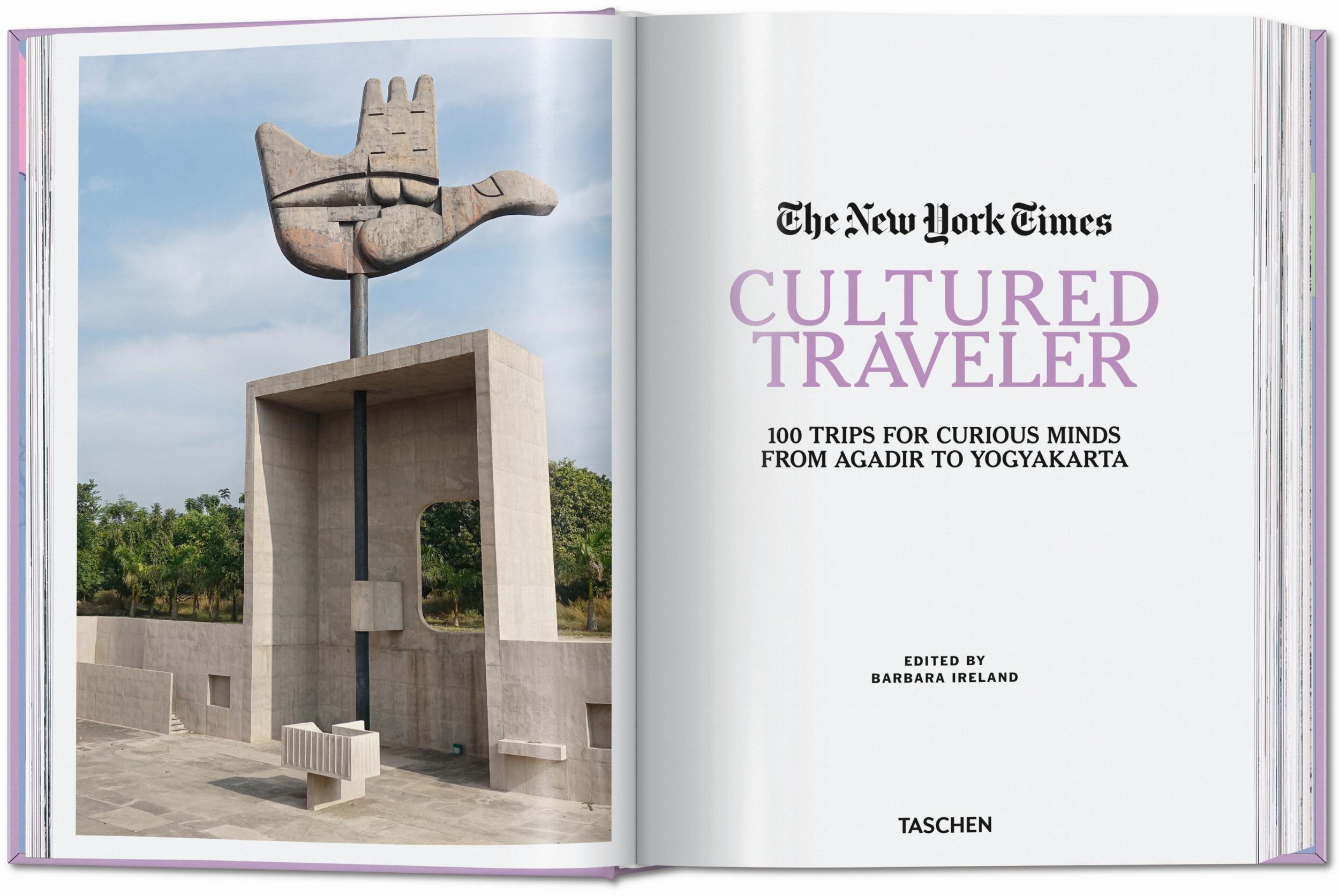 Beispielinhalt (Bild) The New York Times. Cultured Traveler. 100 Reisen für Weltenbummler von Agadir bis Yogyakarta