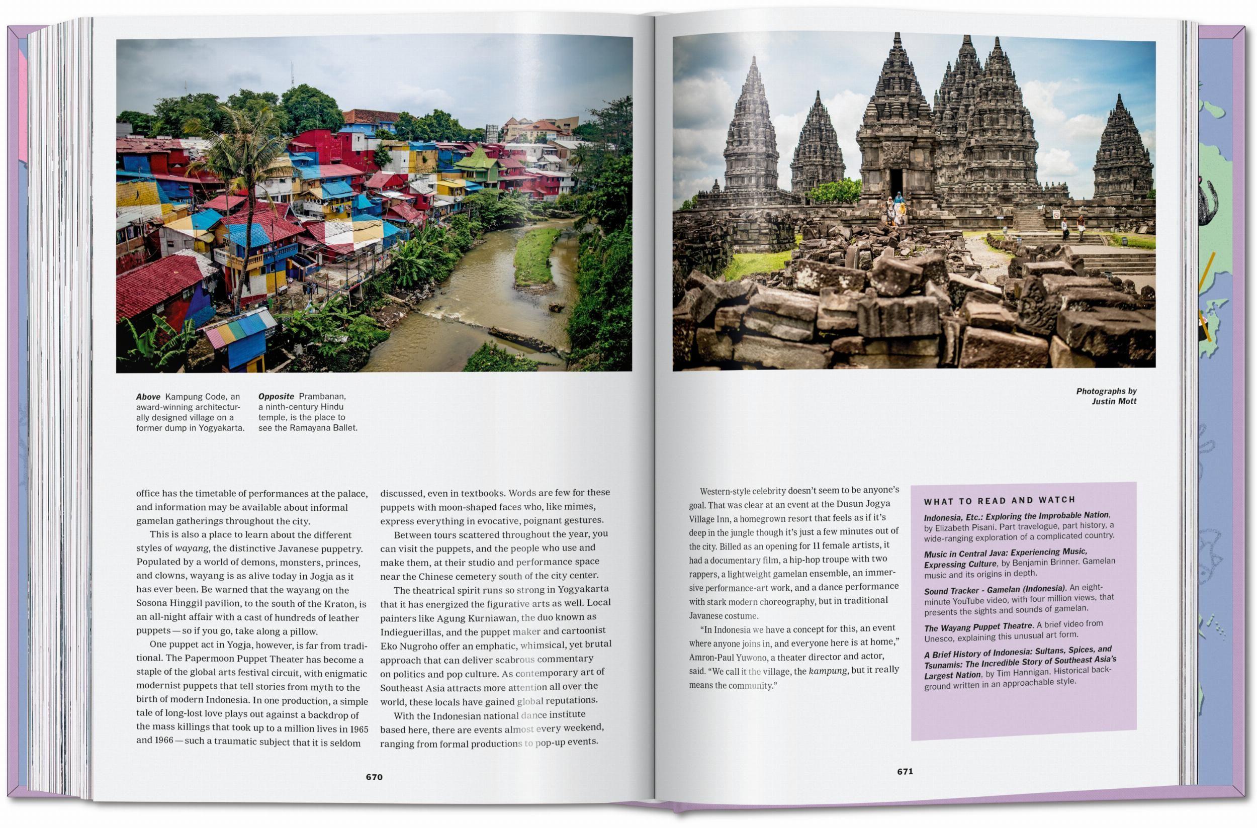 Beispielinhalt (Bild) The New York Times. Cultured Traveler. 100 Reisen für Weltenbummler von Agadir bis Yogyakarta