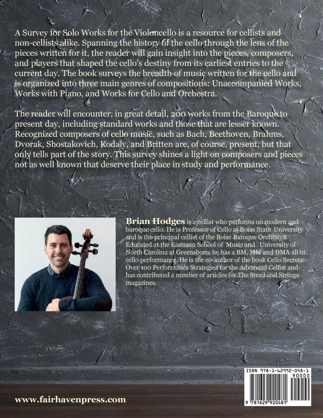 Rückseitencover A Survey of Solo Works for the Violoncello