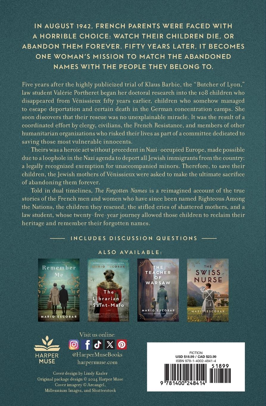 Rückseitencover The Forgotten Names